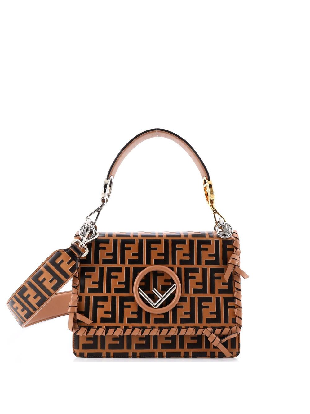 Fendi Kan I F Shoulder Bag Whipstitch #248733F24B